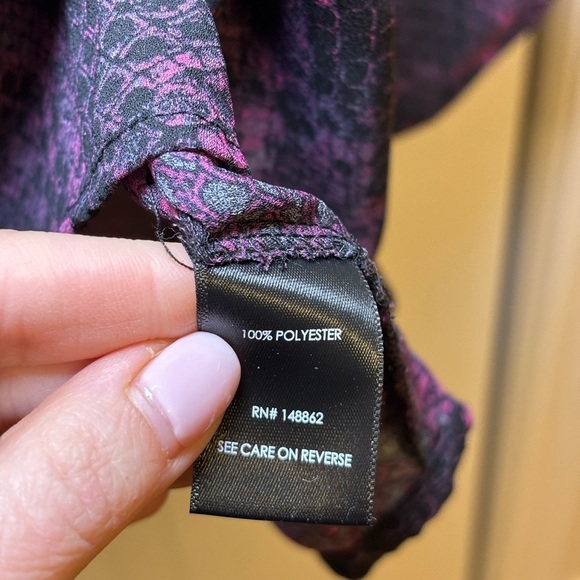 Torrid - Women's Animal Print Purple Patterned Top in Size 2XL - Picture 7 of 8